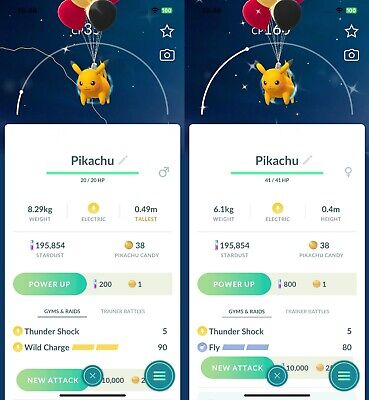 Shiny Flying Pikachu with special Black balloons Bali - Trade - Read Description