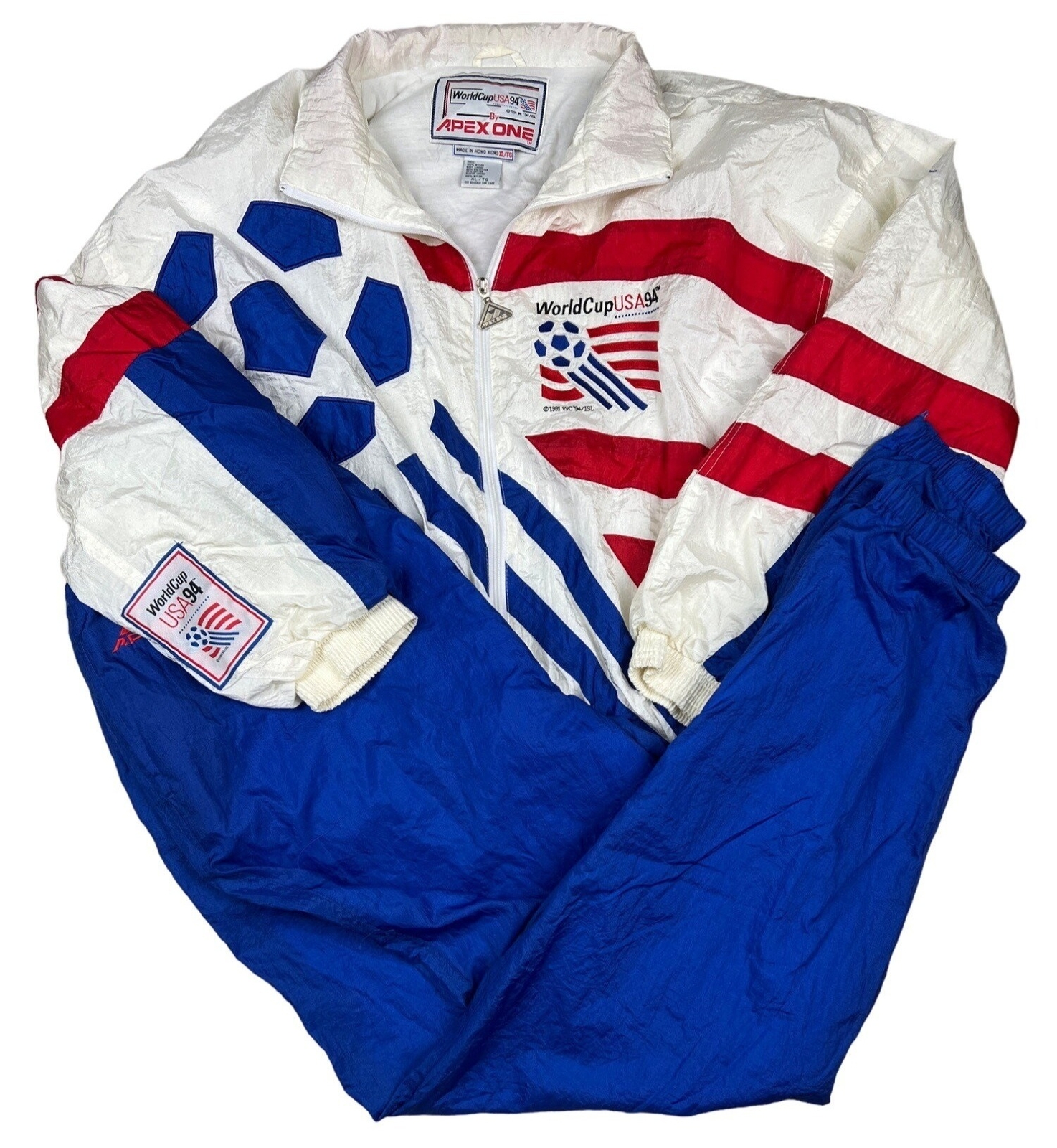 Vintage Men's World Cup USA 94 Apex One Jacket and Pant Set Vintage Men's World Cup USA 94 Apex One Jacket and Pant Set