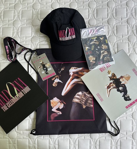 非売品｜マドンナ　VIP限定グッズ5点セット　Celebration Tour Madonna Celebration Tour Exclusive VIP Merch Bag, Cap