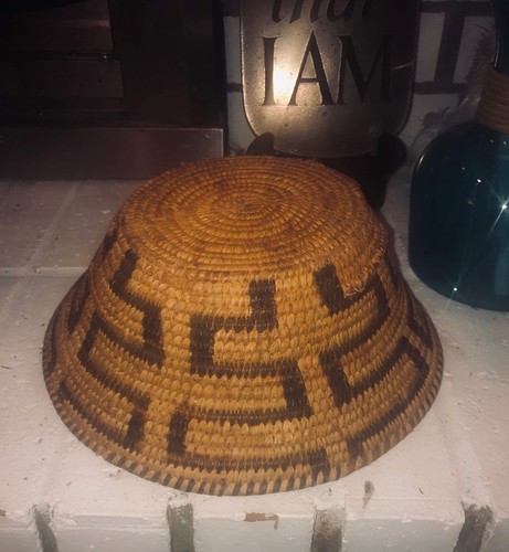 Vintage Papago Pima Basket Bowl