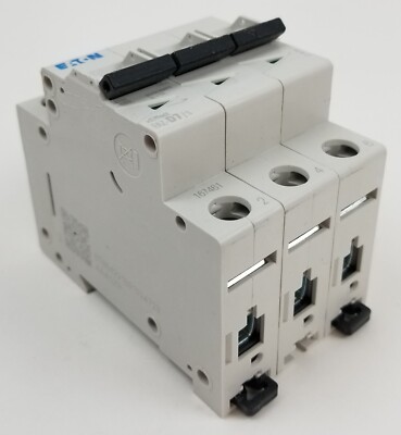 EATON Cutler Hammer FAZ-D7/3 Circuit Breaker 7A 277/480Vac 3Pole Din Rail NEW