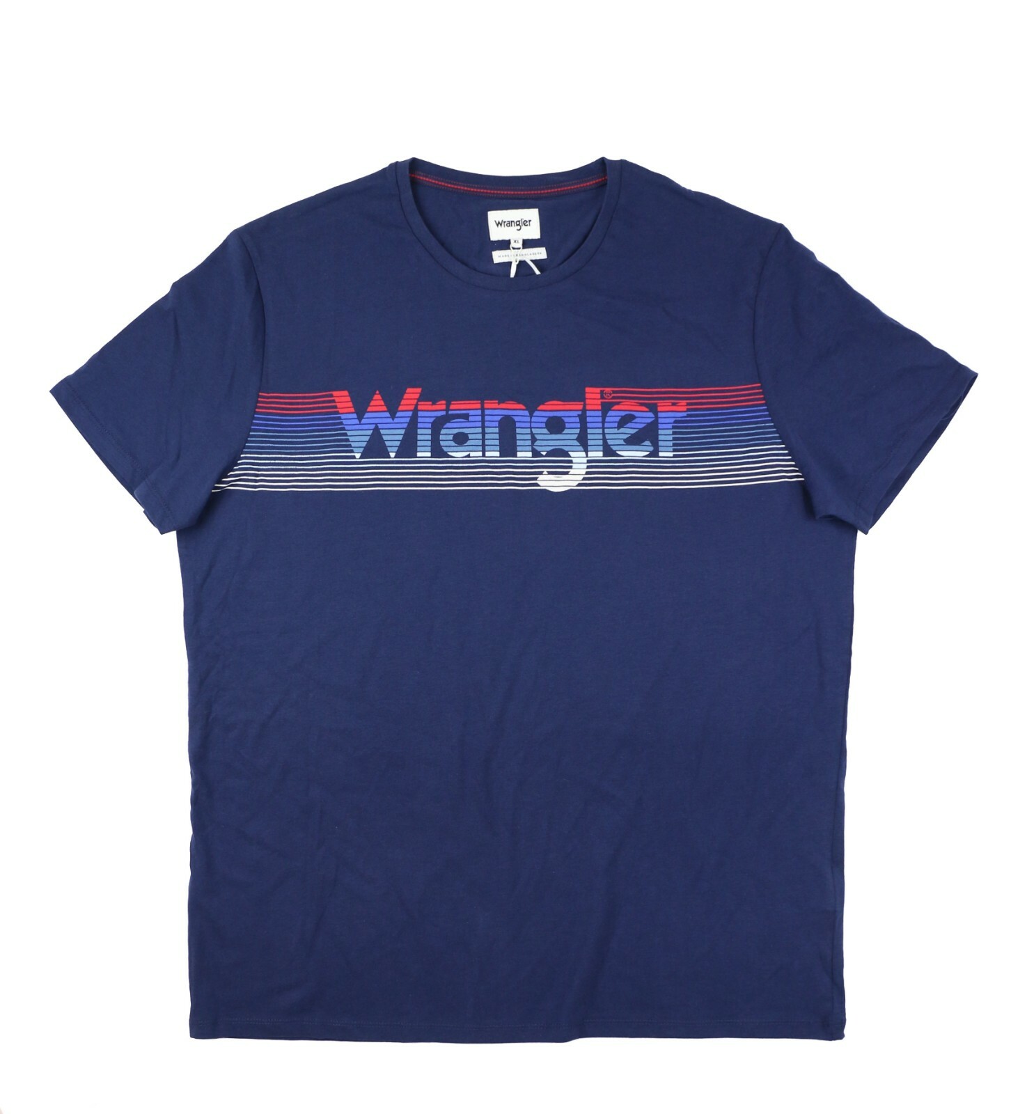 

Новая мужская футболка Wrangler Born Ready Racing Stripes с логотипом, размеры, 100 % хлопок, Синий