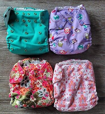 Rumparooz One-Size Pocket Cloth Diaper LOT of 4