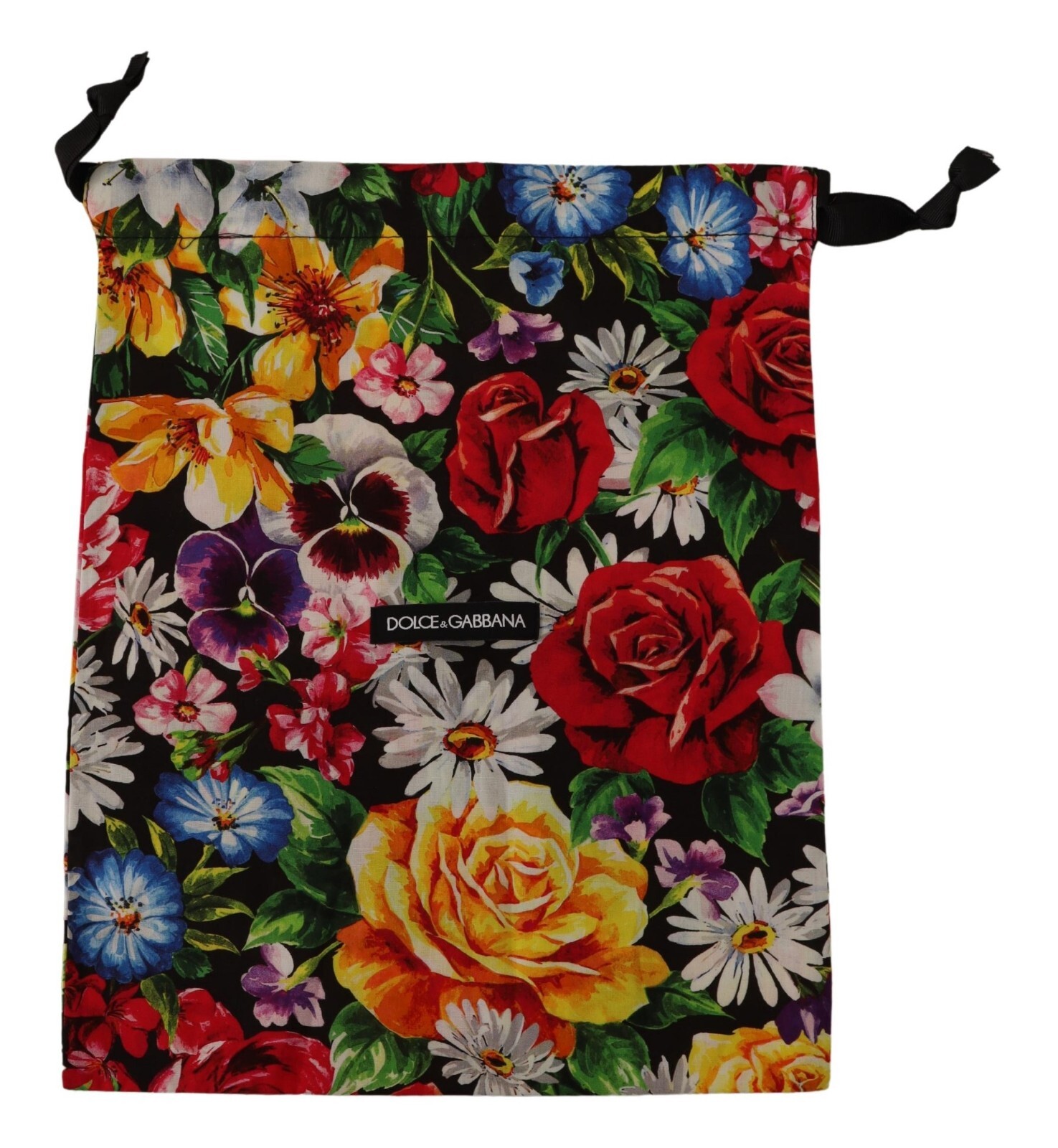 

DOLCE - GABBANA Сумка для обуви на шнурке с разноцветным цветочным принтом, чехол для пыли, 32см x 26см, Multicolor
