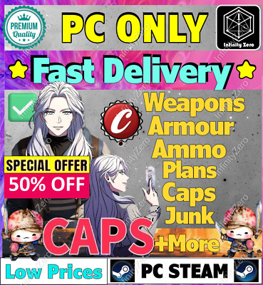FALLOUT 76  PC - Caps/Junk/Flux/Ammo/Plan/Power Armor/Caps/Fast Delivery   -