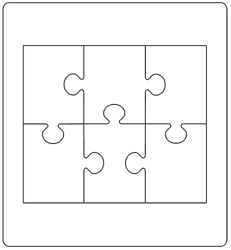 Sizzix Bigz Puzzle #1 die A10343 Retail $22.99 Cuts Fabric
