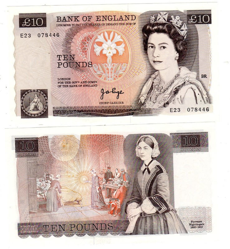 Angleterre England Great Britain 10 Pounds 1984 P379a Qeii Reine Queen Elisabeth
