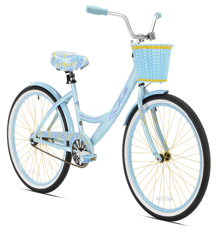 New Kent 24" Girls', La Jolla Cruiser Bike, Light Blue, For Teen or Petite Lady