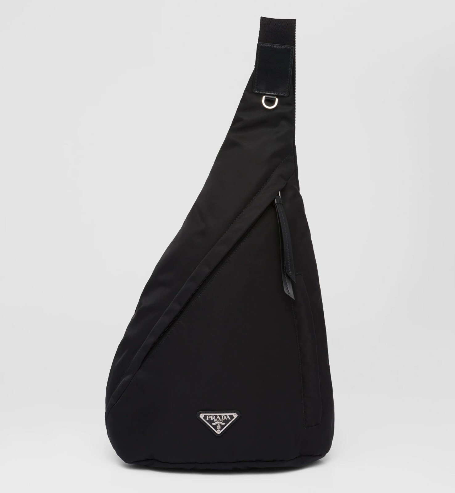 PRADA Black Re Nylon Leather Shoulder Strap Backpack Unisex PRADA Black Re Nylon Leather Shoulder Strap Backpack Unisex