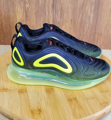 Nike Mens Air Max 720 Running Shoes Black Volt Crimson