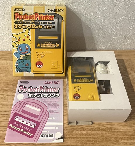 Nintendo Gameboy GB Pocket Printer Pikachu Yellow Japan New