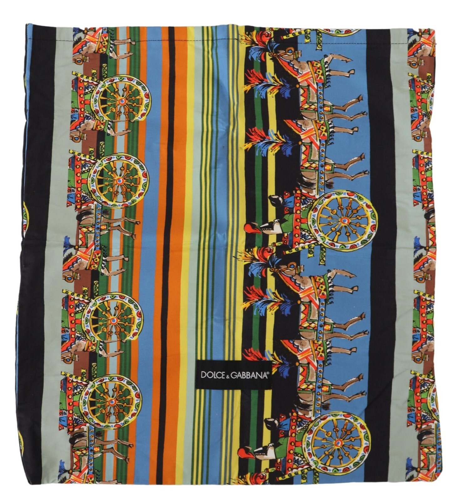 

DOLCE - GABBANA Чехол для пыльника с разноцветным принтом и шнурком для обуви 51см x 46см, Multicolor