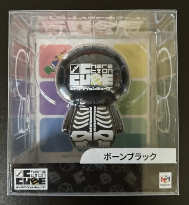 MegaHouse Rubik s Charaction CUBE Bone Black New Skeleton Skull Crossbone Japan