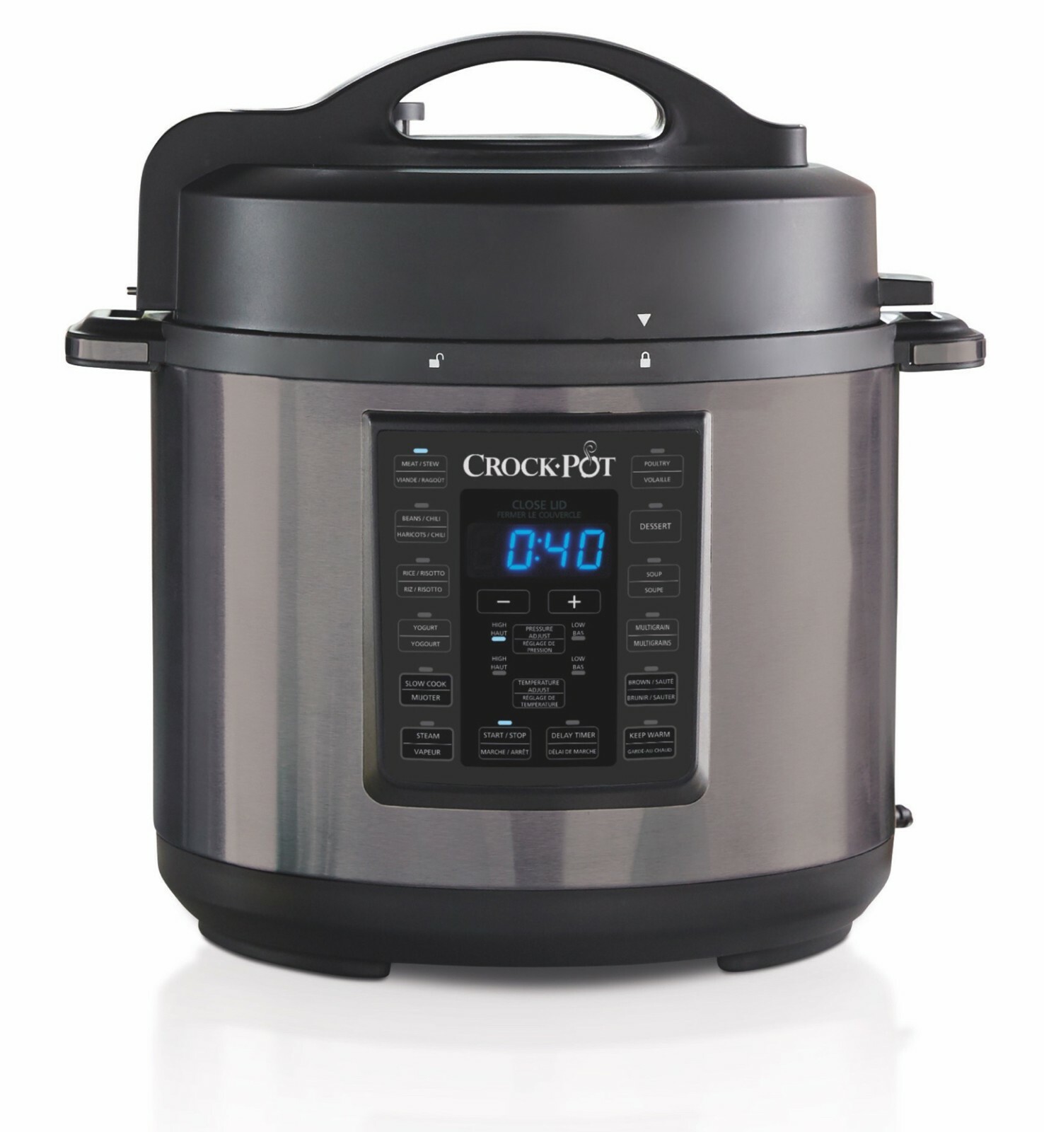 Crockpot Express Crock Programmable Multicooker, Stainless Steel
