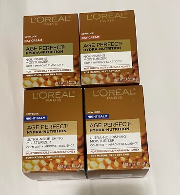 L'Oreal Age Perfect Hydra-Nutrition Day/Night Moisturizer (4 Pack)