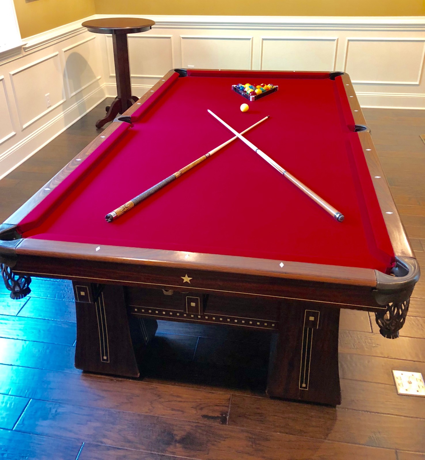 Brunswick Kling Balke 1916 Antique Pool Table four leg