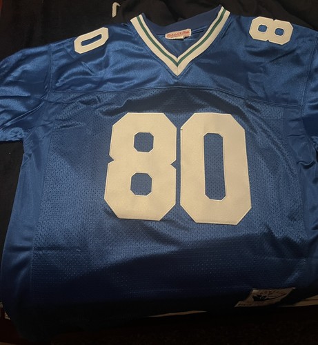 ユニフォーム NFL SEAHAWKS #80 Jersey Vintage Steve Largent #80 Seahawks Throwback Stitched Jersey