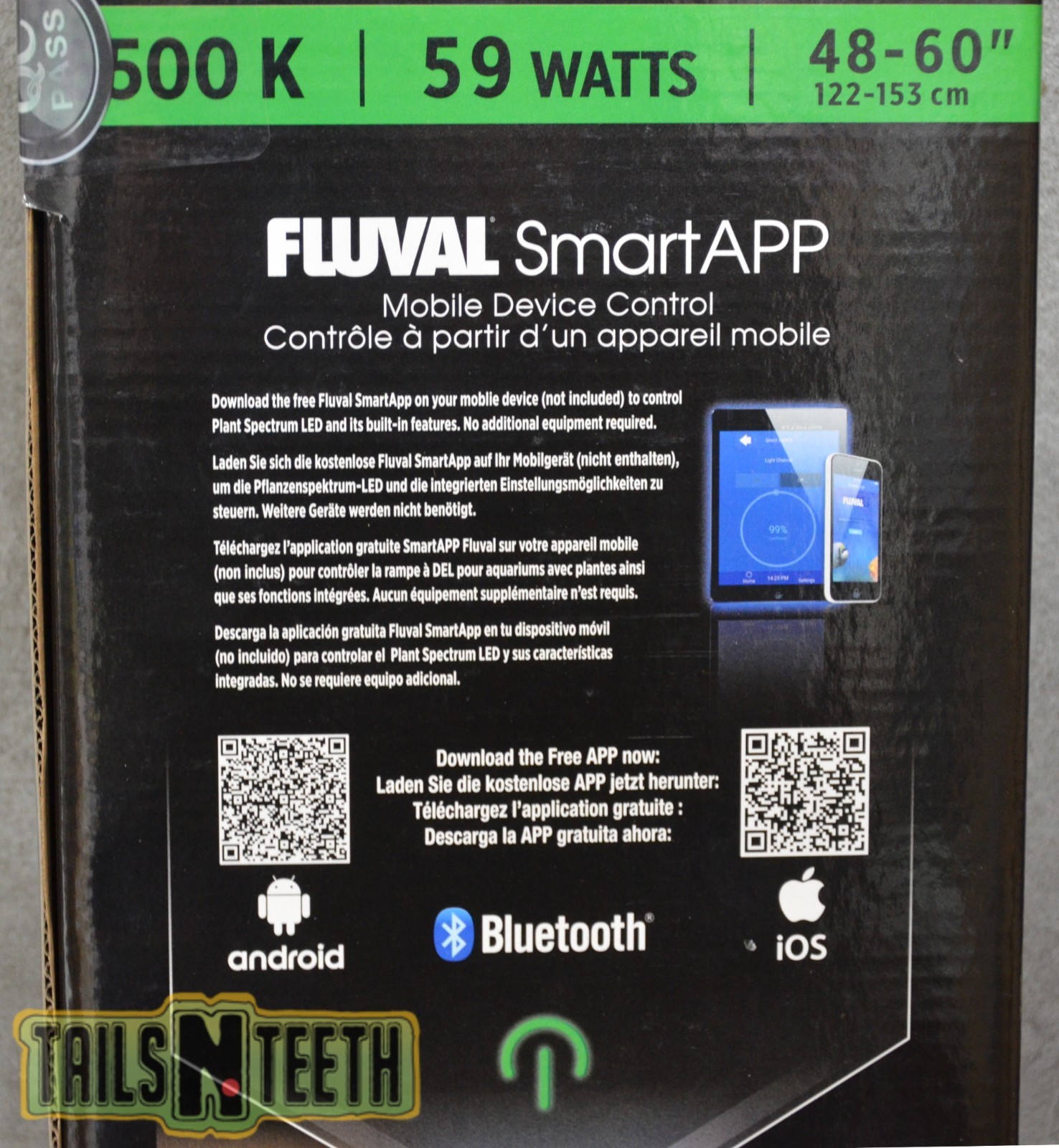 Fluval Plant Spectrum LED Fixture with Bluetooth Smart App 59 W - 48-60