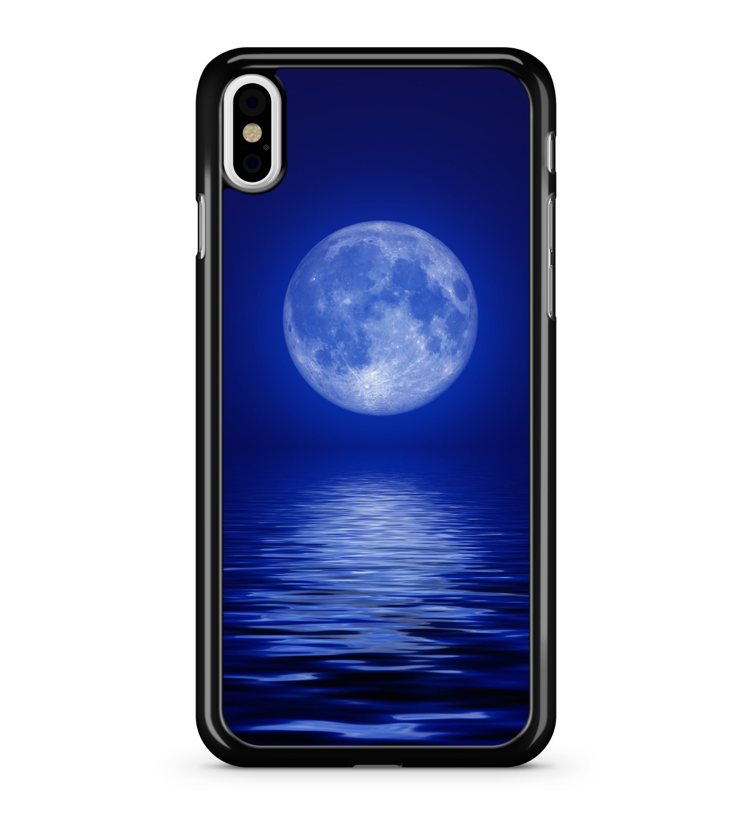 Blue Super Moon Ocean Water Beautiful Canvas Painting 2d Phone Case Cover Ebay