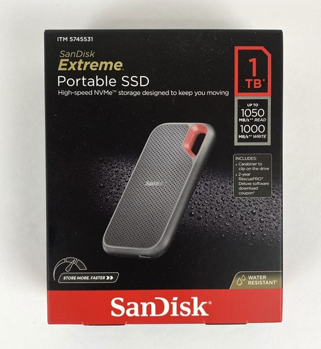 SanDisk Extreme Portable SDSSDE61-1T00-AC 1 TB ITM 5745531 NEW USB