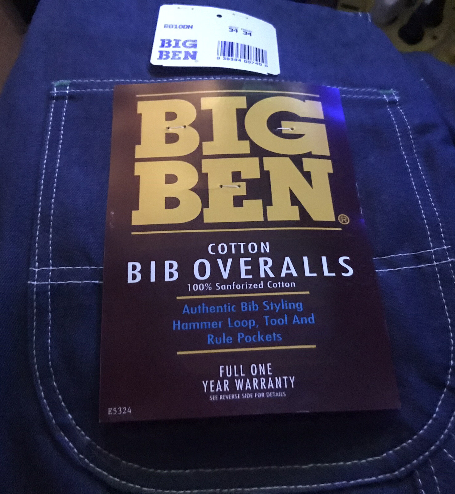 Джинсы Vintage Big Ben Wrangler Bib 