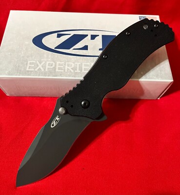 Zero Tolerance ZT 0350 Assisted S30V Black Plain Blade Black G10 Handles