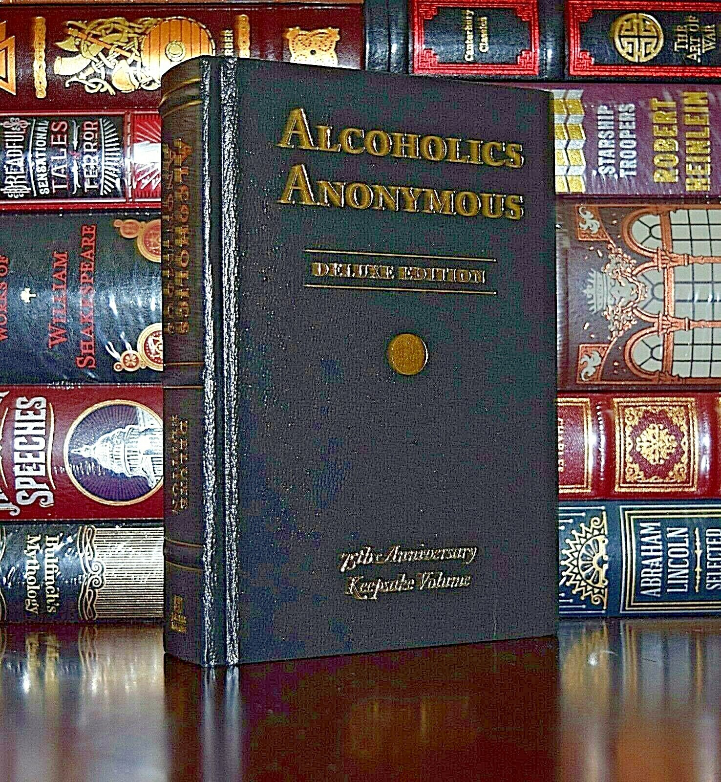 NEW Alcoholics Anonymous 75th Anniversary Leather Bound