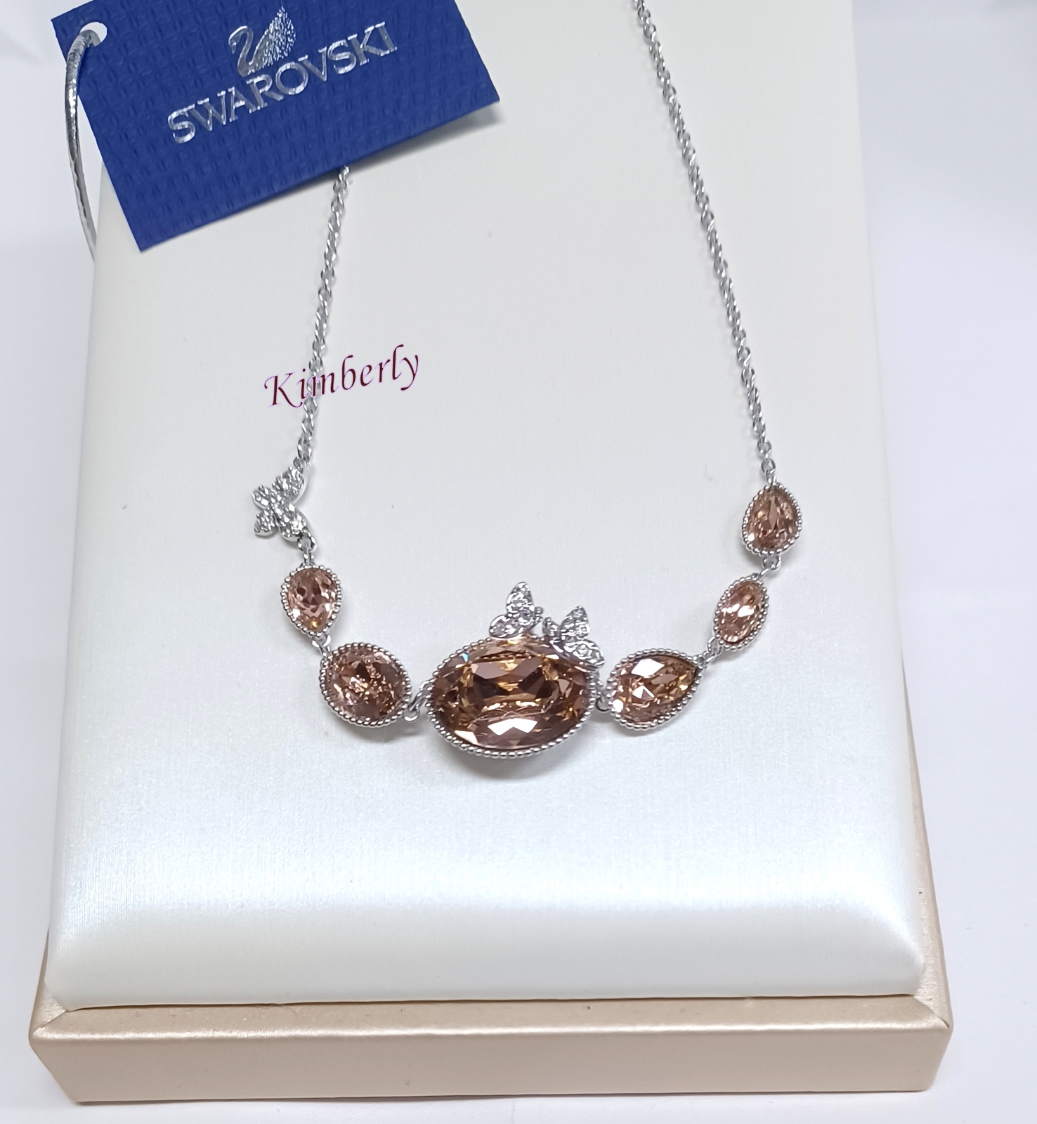 Swarovski Cinderella necklaceディズニーコラボ Swarovski Disney Cinderella Necklace Butterfly Crystal