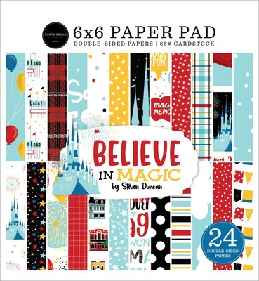 Carta Bella Double-Sided Paper Pad 6''X6'' 24/Pkg-Believe In Magic