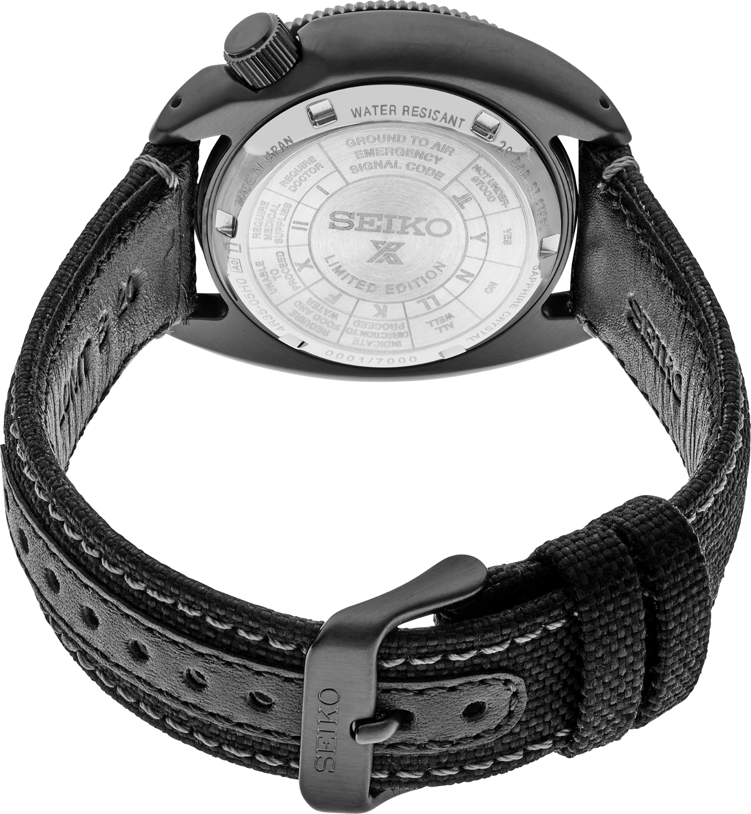 Pre-owned Seiko Men Prospex Field Master Blk Series Limited Edition Automatic Watch Srph99