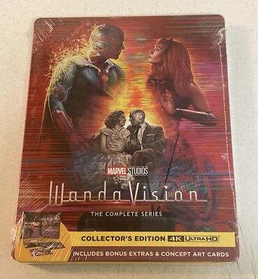 WandaVision: The Complete Series [4K UHD Blu-ray] Steelbook Brand New Sealed