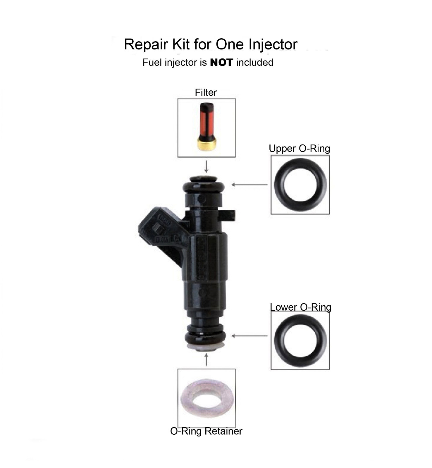 One Fuel Injector Repair Kit fits Land Rover Discovery/Range Rover 4.6L 4.0L eBay
