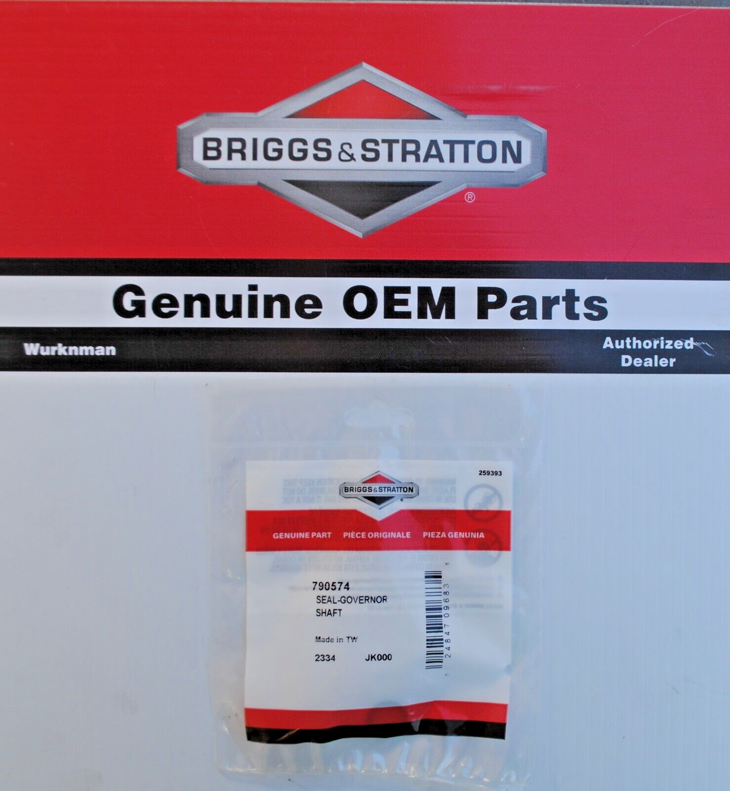 oulovページ NBS Genuine OEM Briggs & Stratton 790574 Governor Shaft Seal