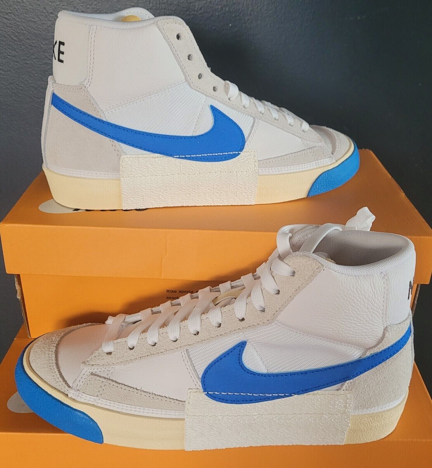 NIKE SHOES Blazer Mid 77 Pro Club Remastered White Blue UNC NIKE SHOES Blazer Mid 77 Pro Club Remastered White Blue UNC