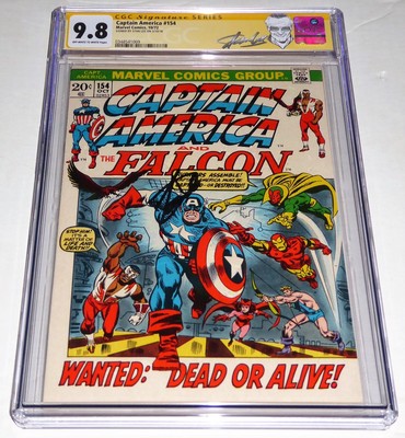 Captain America #154 CGC SS 9.8 Signature Autograph STAN LEE 1st Jack Monroe 50s