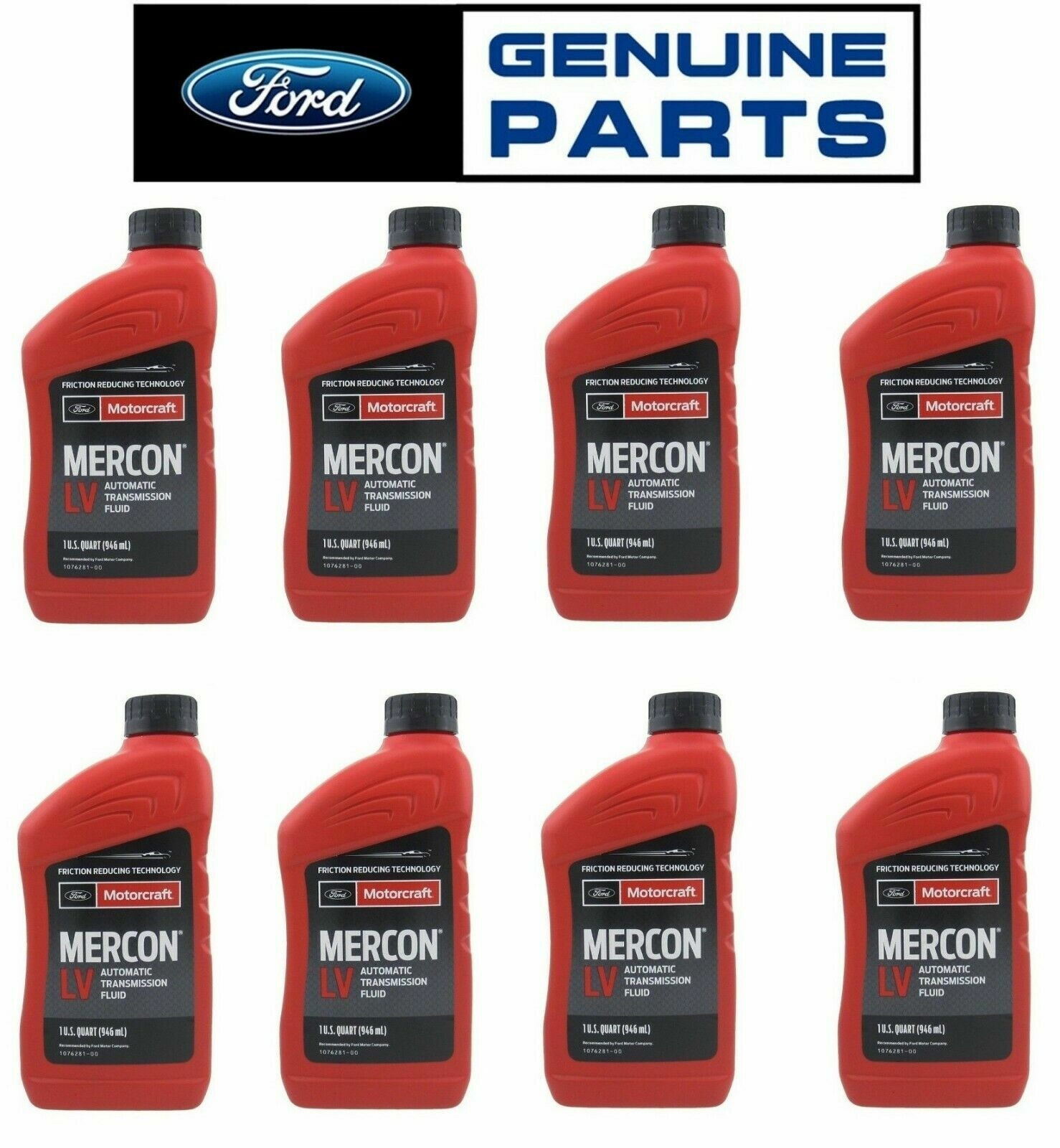 NEW Set of 8 Quarts Automatic Transmission Fluids MerconLV Genuine For