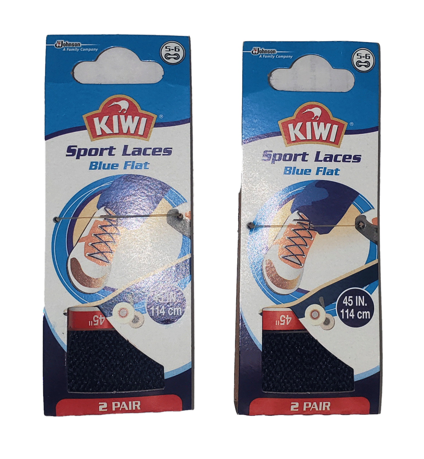 Flat Shoelaces for Sneakers  45 Inch 5-6 Eyelets 4 Pairs
