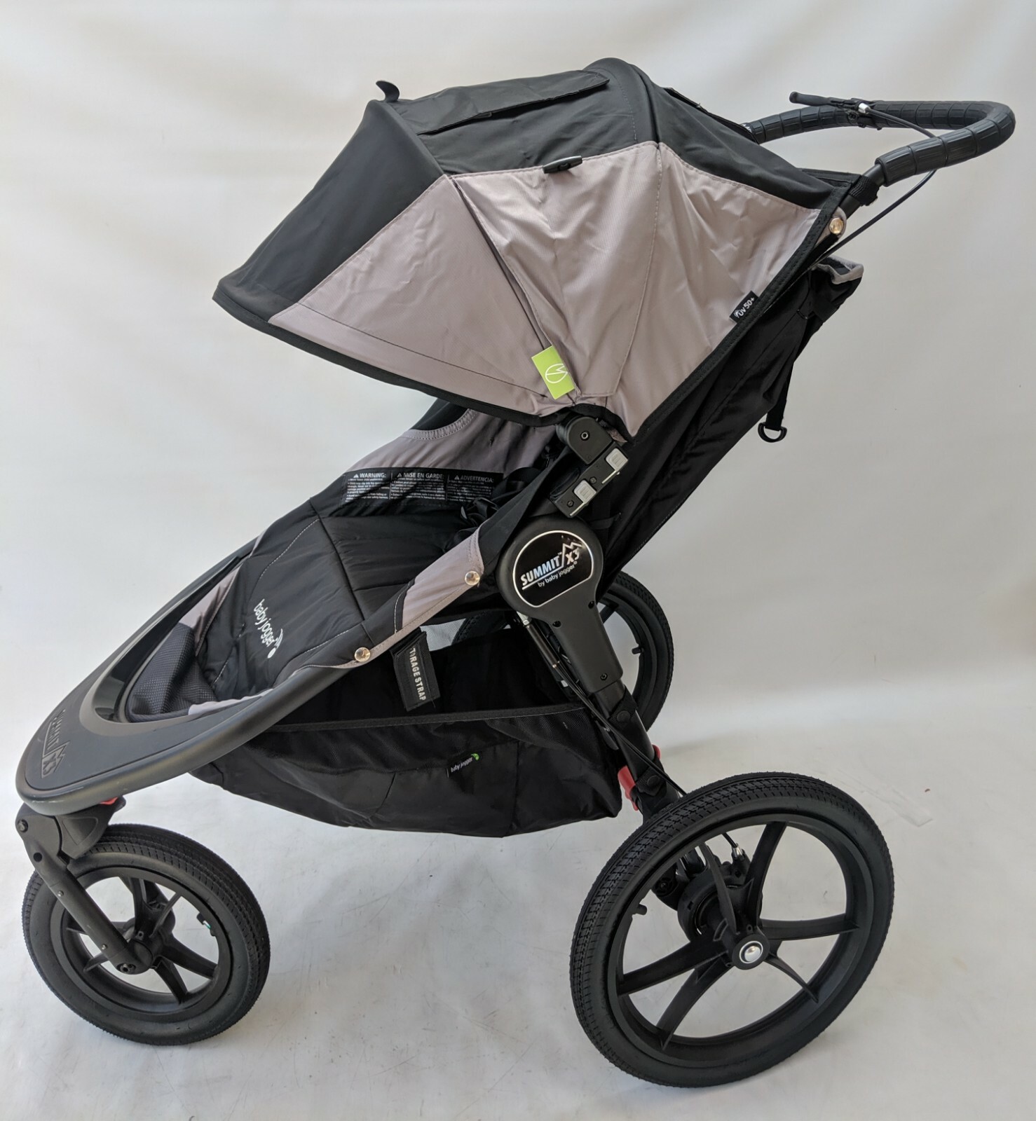 baby jogger summit x3 pram black gray