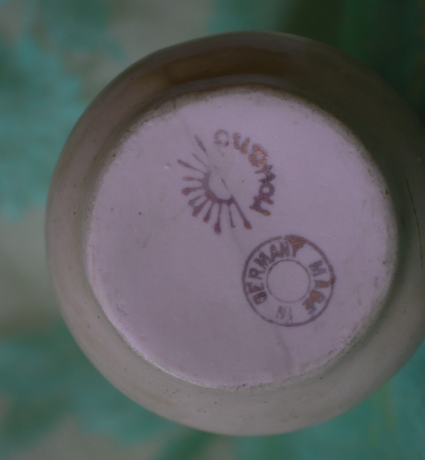 Pink Vase Woman with Cape and Hat Made in Germany almost 6 inches tall vintage