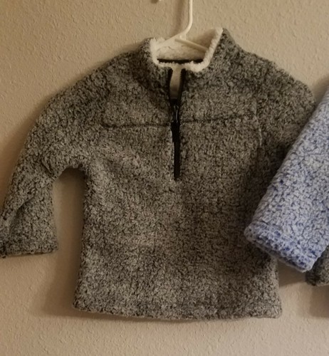 Lot of 3 Wonder Nation Sherpa Fleece Kids 1/4 Zip Pullover Jacket Coat 5T NWT