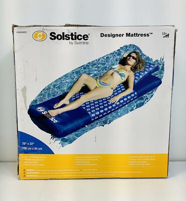 Solstice by Swimline Bluewave 16000DC, Designer Mattress Pool Floating Lounger