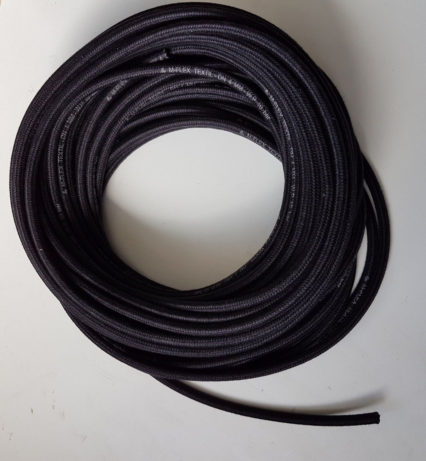 Kraftstoffschlauch Ø 5mm Textilumflechtung  Diesel Benzinschlauch Rasenmäher