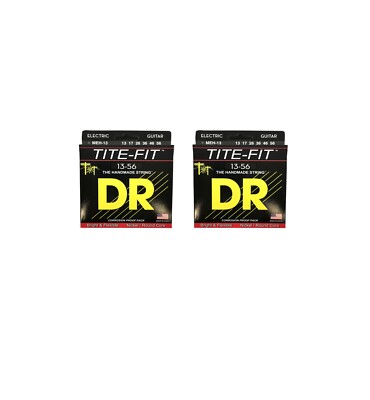 DR Guitar Strings 2-Pack Electric Tite-Fit 13-56 Mega Heavy Handmade USA