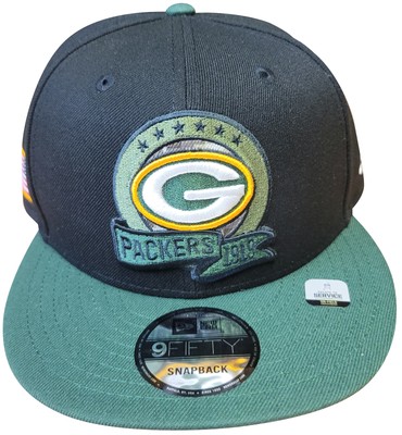 New Era 9Fifty Black NFL Green Bay Packers приветствуют сервис Snapback