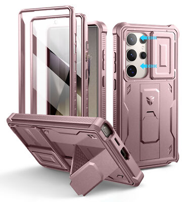 Dexnor Full Body Shockproof Case for Samsung Galaxy S24 Ultra with Camera Cover