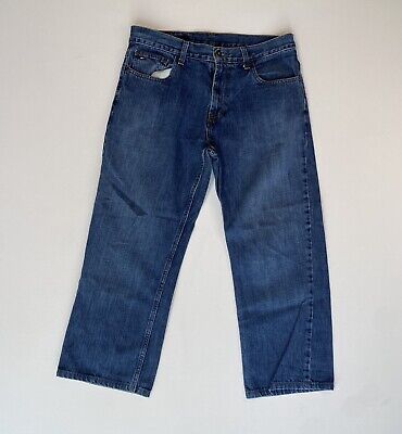 Mens Tommy Hilfiger Relaxed Freedom Blue Jeans size 32x32 (32x25) Denim