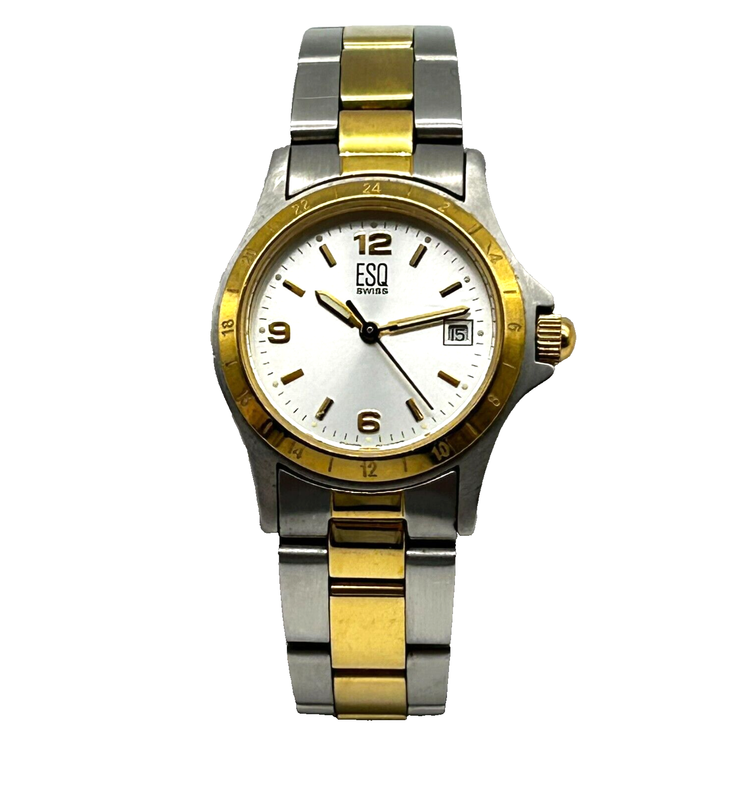 ESQ Movado Women's Two Tone Watch Swiss Quartz Movement