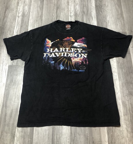 Vintage Harley Davidson Eagle Born Free T Shirt USA 1999 Vintage Harley Davidson Eagle Born Free T Shirt USA 1999
