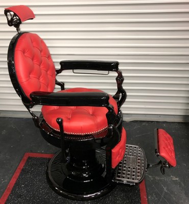 1928 Emil Paidar Round Seat Round Back Barber chair