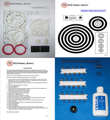 1985 Williams Comet Pinball Tune-up Kit - Includes Rubber Ring Kit